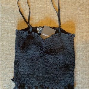 Black Forever 21 crop top